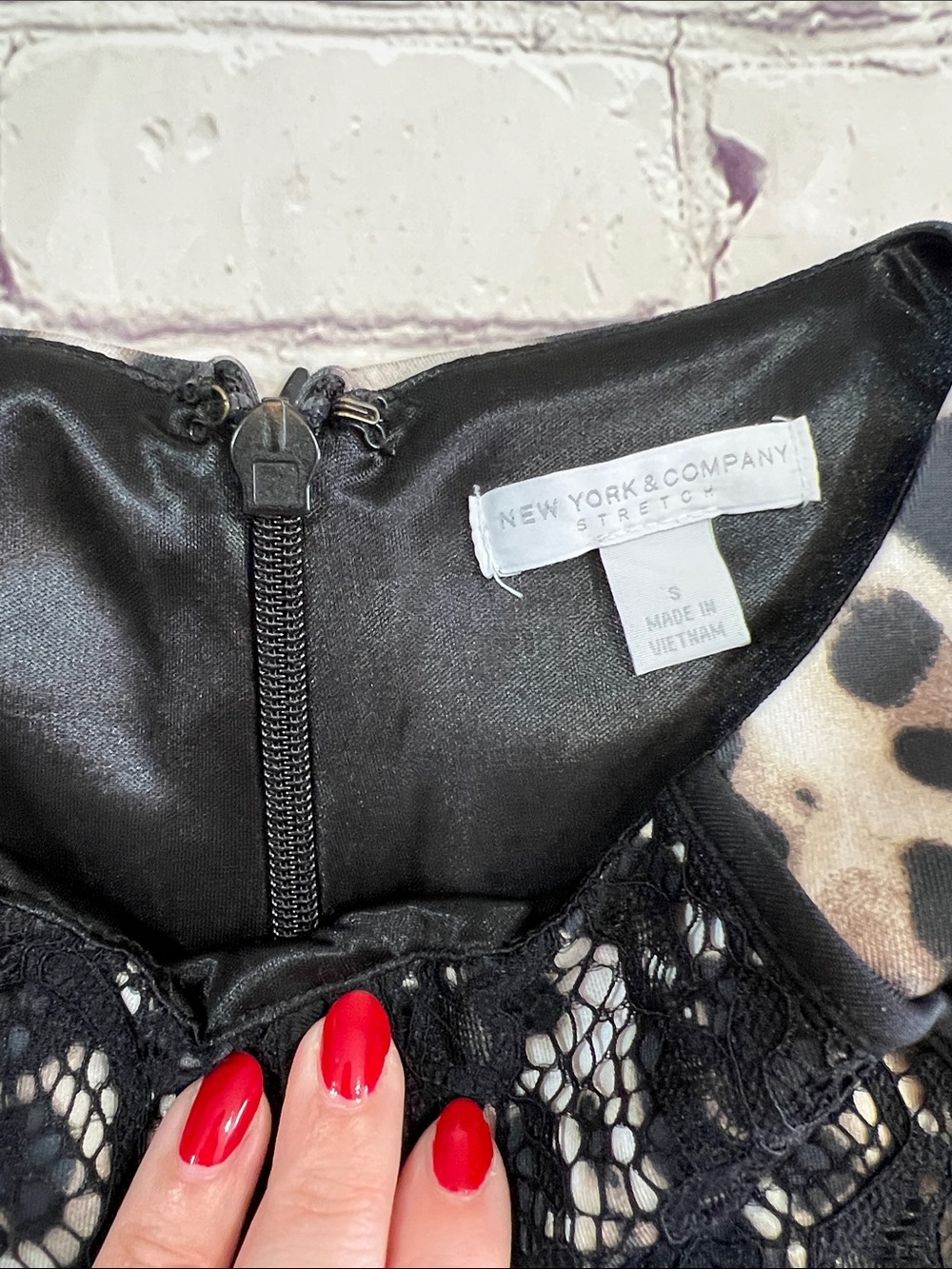 New York & Company Leopard Sheath Dress - Picture 4 of 6